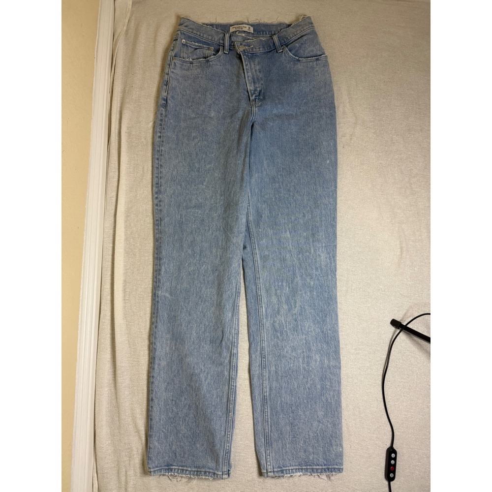 Abercrombie & Fitch The 90s Straight Jeans Womens 30/10 Light Wash Curve Love